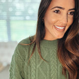I Would If I Could Sweater - Olive