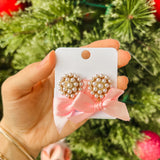 Pink Bow & Pearl Stud - Final Sale