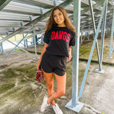 DAWGS Cropped Tee- Black