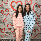 Polka Dot Sweatpants - Blush