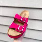 Wannabe Platform Sandals - Fuchsia