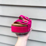 Wannabe Platform Sandals - Fuchsia