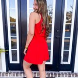 SPANXshape™ Get Moving Zip Front Dress- Red