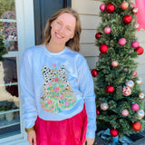 Colorful Christmas Coquette Tree Sweatshirt - Final Sale