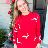 Red Rudolph Sweater - Final Sale