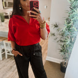 Sloan Top - Red