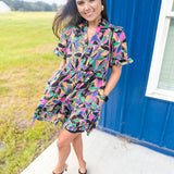 Colors In The Fall Dress - Multi