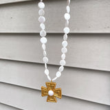 Mother of Pearl with Pearl Anna Cross