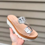 Surfs Up Sandal- Clear