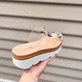 Surfs Up Sandal- Clear