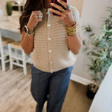 Never Meant To Brag Top - Taupe