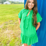 Mystic Meadow Mini Dress- Green