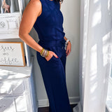 SPANX | Airessentials Sleeveless Jumpsuit - Timeless Navy