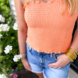 Sunny Days Smocked Tube Top