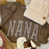 PREORDER - Leopard Name Sweatshirts - CLOSING 11.24