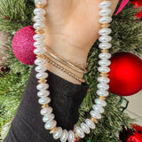 Pearl & Gold Chunky Beaded Necklace - Final Sale