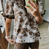 All Is Well Top - Brown