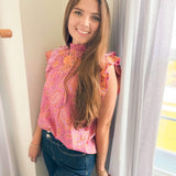 Transitional Sunset Top - Pink