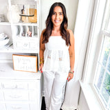Greece Peplum Top