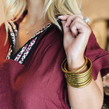 Fall Of Romance Top - Wine