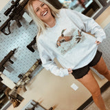 Vintage Duck Ash Gray Graphic Crewneck