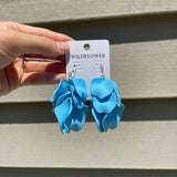 Blossom Peddle Earrings- Blue