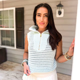Simply Southern | Sweater Vest - Spring Blue