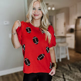 Tina Top - Red Footballs