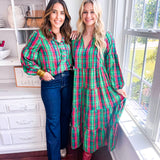 Christina Dress - Plaid About You - Green