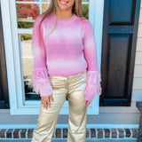 Loved By You Sweater- Pink