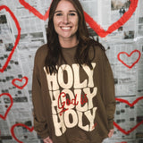 God Is Holy Sweatshirt - Brown