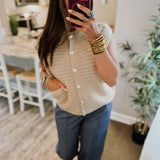 Never Meant To Brag Top - Taupe