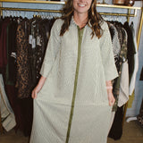 The Fun In That Midi Dress - Olive