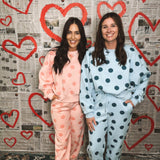 Polka Dot Sweatpants - Blue