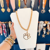 Cat Pride Open Paw Necklace - Final Sale