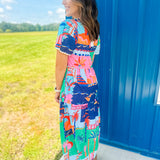 Tropic Livin Maxi Dress- Multi