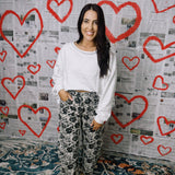 Every Rose Has It's Thorn Pant - Grey/Black