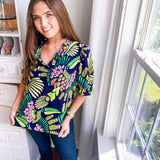 Julie Toucan Tango Top- Navy