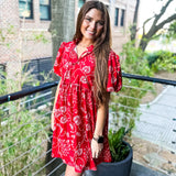 Bring On The Sunshine Dress - Red