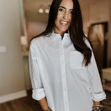 Katherine Stripe Shirt - Classic White