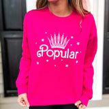 Popular Sweatshirt - Hot Pink