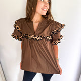 Can't Be Tamed Top- Espresso