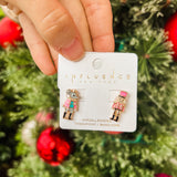 Nutcracker & Mouse King Pink Stud Earrings - Final Sale