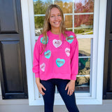 MARY SQUARE | Millie Sweatshirt - Candy Hearts