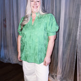 Totally Up To You Top - Kelly Green