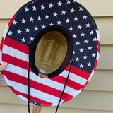 American Flag Patch Lifeguard Hat - Final Sale