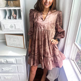 All the Sights Mini Dress - Latte
