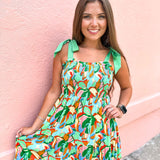 Trip To Paradise Dress - Green