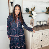 FLORAL SYMPHONY FLORAL SYMPHONYLONG SLEEVE DRESS