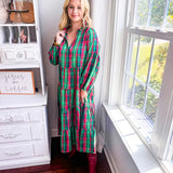 Christina Dress - Plaid About You - Green